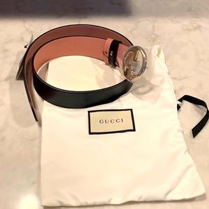 Gucci GG Logo belt.